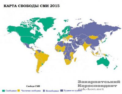 Рейтинг свободы СМИ в мире. Украина между Кенией и Кувейтом