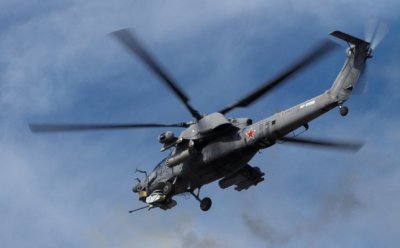 Российский вертолет ворвался на территорию Украины. Почему не сбили??? (видео 18+)