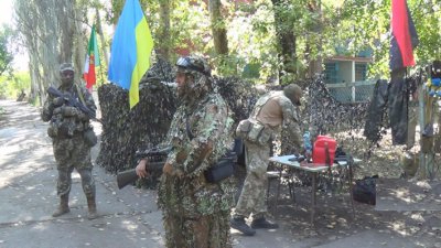 Как проходят учения с отрядом территориальной обороны города Никополь (видео)